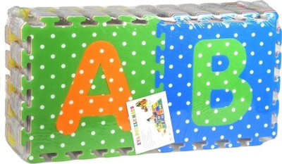 Puzzle shkumë Leantoys, alfabet dhe numra, 36 copë, shumëngjyrëshe