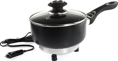 Tigan elektrik për makinë AMiO 18cm, 1.9L, 250W 24V, i zi
