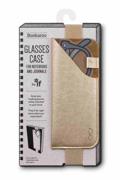 Bookaroo Glasses Case Gold - If Cardboard Creations Ltd