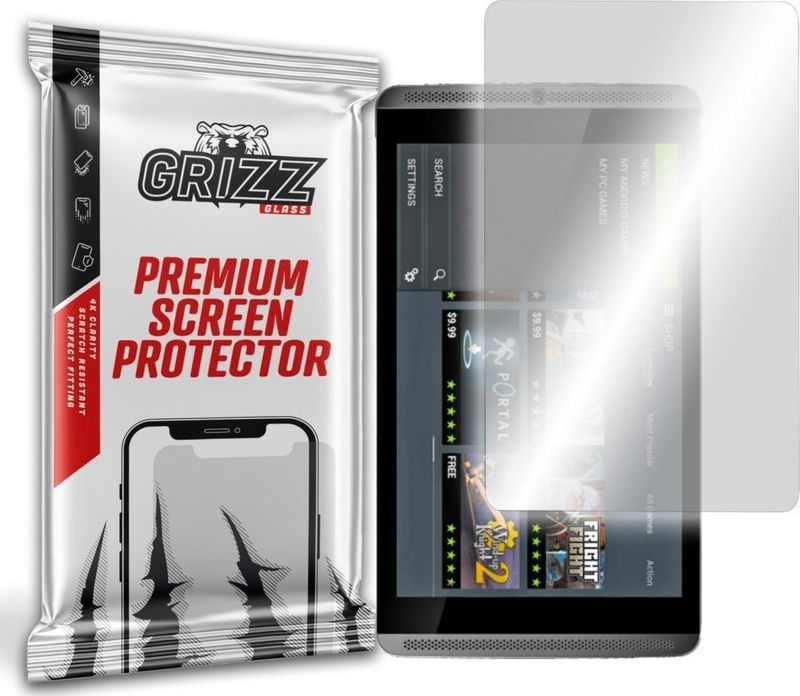 Xham mbrojtës GrizzGlass Hybrid Glass për Nvidia SHIELD Tablet, transparent