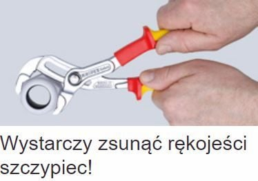 Клешти за цевки Knipex Cobra Next Generation 8726250, VDE, изолирани