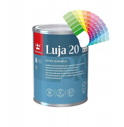 Bojë muresh dhe tavanesh Tikkurila Luja 20 A, gjysmë e mat, 0.9L, e bardhë