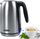 Çajnik elektrik Muse MS-015BS, 2200W, çelik inox, argjendtë