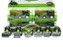 Lodër traktor Farm Truck, metal die cast, me kovë përpara, jeshil gri