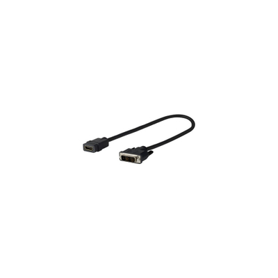 Kabllo adapter video Vivolink PRODVIADAPHDMI, DVI-D në HDMI, 0.2 m, e zezë