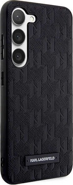 Mbrojtëse telefoni Karl Lagerfeld Saffiano Monogram KLHCS24SSAKLHPK, për Samsung Galaxy S24 S921, hardcase, e zezë