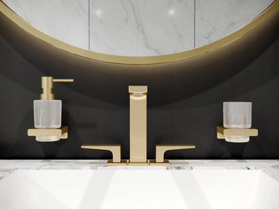Gotier furçash dhëmbësh Hansgrohe AddStoris PGO, montim në mur, metal dhe gotë, krom