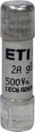 Топлива осигурачка ETI CH 10x38 gG, 2A, 500V, сива