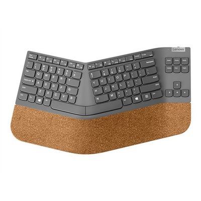Tastierë jashtë Lenovo Wireless Split, 2.4GHz, US International, gri