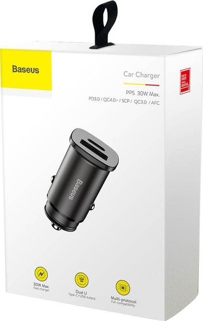 Karikues makine Baseus Square PPS CCALL-AS01, 2 porta USB, 30W, i zi