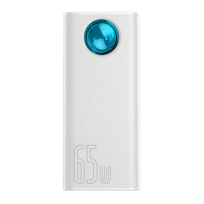 Powerbank Baseus Amblight, 65W, 30000mAh, e bardhë