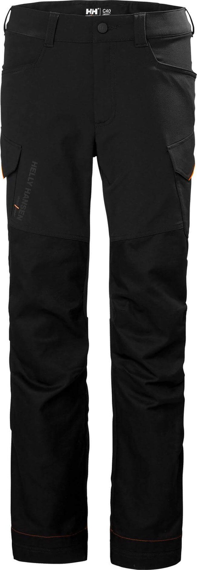 Pantallona pune Helly Hansen W Luna BRZ Cargo, elastike, me xhepa cargo, të zeza