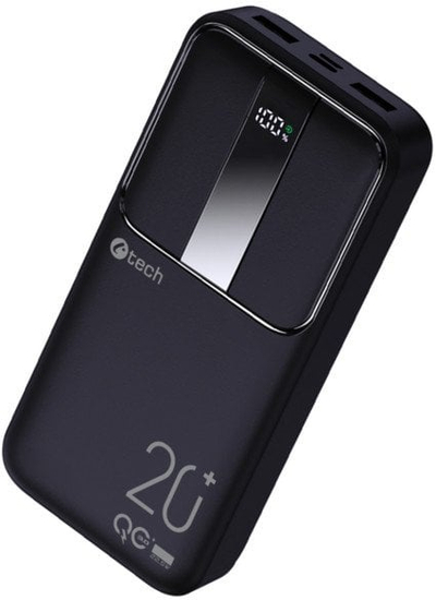 Power bank C-tech PBPD-20, 20000mAh, 22.5W, црн