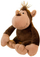 Kukull pelushi Mascot Cuddly Monkey, 25cm, kafe
