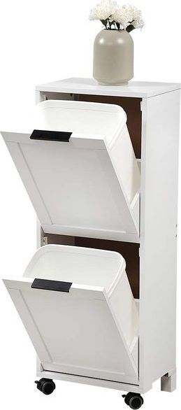Karrocë kuzhine Kesper Exceptional, 2 kosh plera, MDF, e bardhë