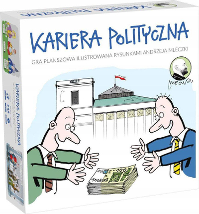 Lojë tavoline Mleczko Kariera Polityczna, satirike, për të rritur, shumëngjyrëshe