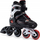 Rolat inline Fila Wizy 010622180, të rregullueshme 35 38, për fëmijë, të zinj