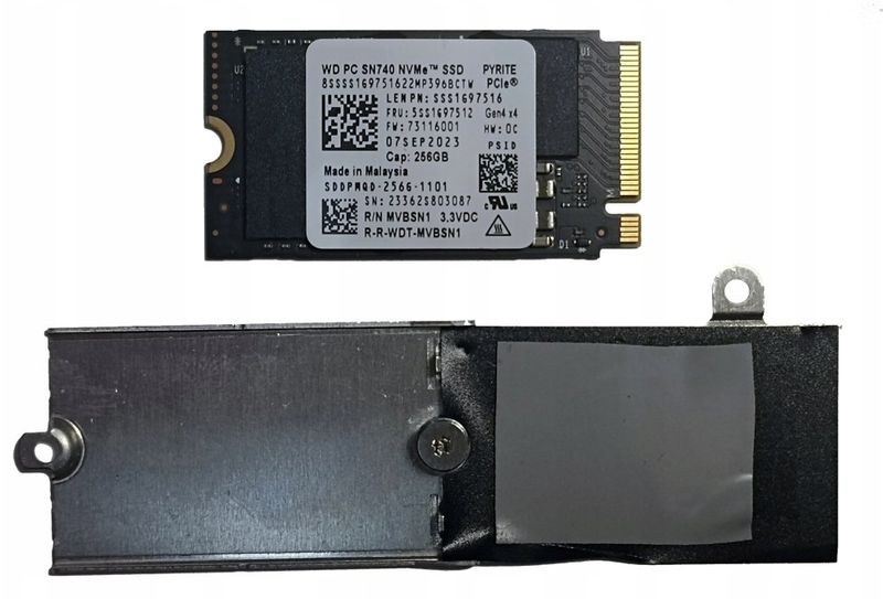 SSD M.2 Lenovo WD PC SN740, 256GB NVMe, PCIe Gen4, i zi