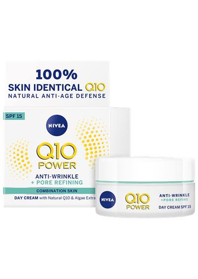 Krem dite Nivea Q10 Anti-Wrinkle Power SPF 15 Pore Refining, 50 ml