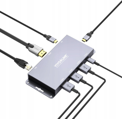 HUB USB C Vivolink VLUSBCHUB2, USB 3.2 Gen 2, 100W, i zi