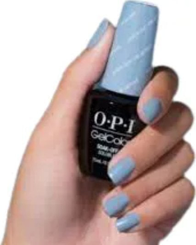 Llak xheli gjys i përhershëm OPI Gel Color Check Out the Old Geysirs, 15 ml, blu e hapur