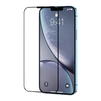 Xham mbrojtës Joyroom HQ-Z24 për iPhone 15 Pro Max, tempered glass, filtër pluhuri, kornizë e zezë