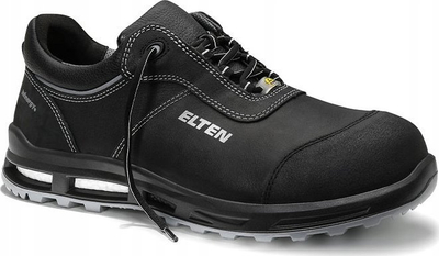 Këpucë sigurie Elten Reaction XXT Low, ESD S3, lëkurë, të zeza