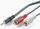 Kabllo audio Roline 3.5mm në 2x RCA, 10m, i zi
