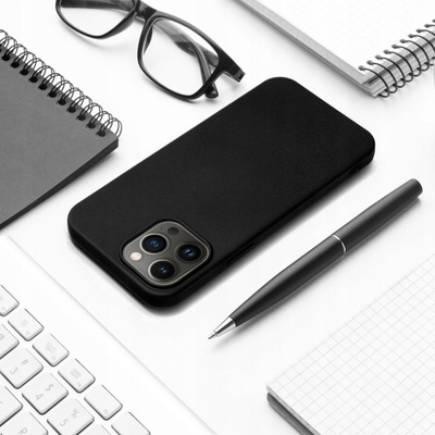 Këllëf silikoni megaMOBILE për Xiaomi Redmi A3 4G, i butë, i zi