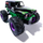 Makinë me telekomandë Monster Jam Grave Digger 1:15, 2.4 GHz, jeshile