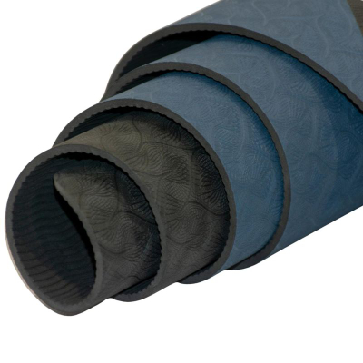 Dyshek yoga EneroFit TPE, antirrëshqitës, 0.4cm, zi me blu