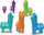 Lodër edukative Learning Resources Snap n Learn Letter Llamas, set me shkronja, shumëngjyrëshe