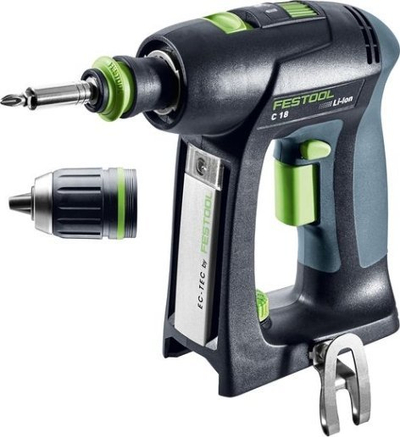 Stërvitëse kaçavidë pa kabllo Festool C 18 Basic 4.0, 18V, pa bateri dhe karikues, e zezë