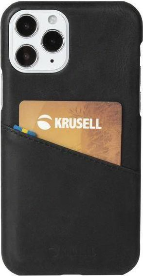 Husë telefoni Krusell Sunne Card Cover për iPhone 12 Pro Max 6.7", me xhep për kartë, e zezë