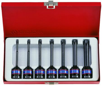 Set kokëra goditëse Torx King Tony 4467PP, 1/2", T25 T60, 7 copë