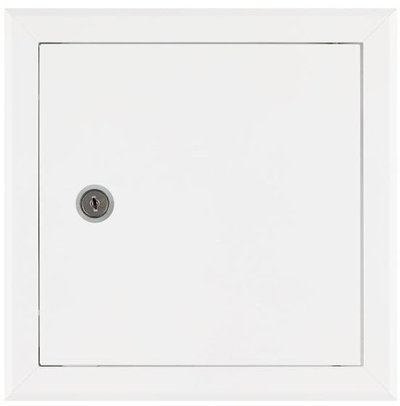 Врата за инспекција Haushalt 500x500, со брава, бела