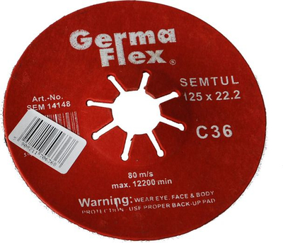 Disk mprehës GLK GRZEGORZ LENART Germa GLK36, 125x36mm, i kuq