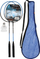 Set badminton MaxSport, 2 raketa 65 cm, 2 shutlla, me çantë, blu