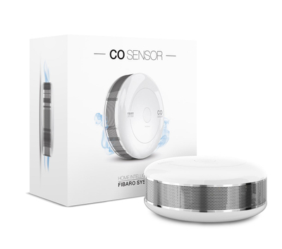Detektor monoksidi karboni Fibaro FGCD-001, me bateri, Z-Wave, i bardhë