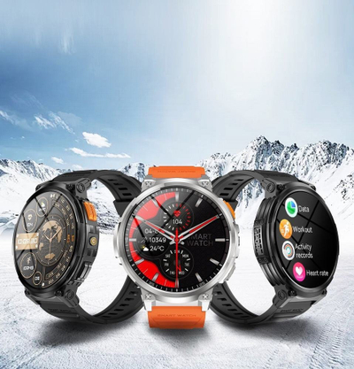 Orë inteligjente Gravity GT23 4, ekran 1.85", Bluetooth, argjendi me rrip i zi