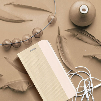 Këllëf libri Sensitive për Xiaomi Redmi Note 14 Pro 5G 14 Pro Plus 5G, gold