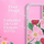 Këllëf telefoni Rifle Paper Co Rose Garden për iPhone 14, i tejdukshëm, me lule rozë