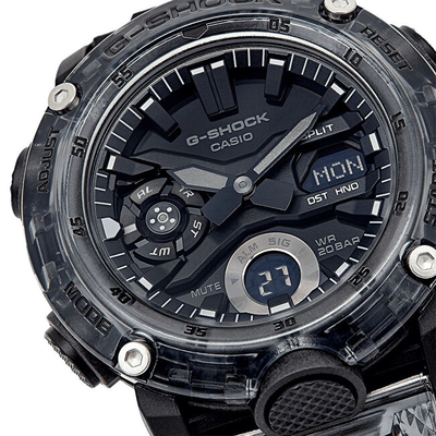 Orë dore për meshkuj Casio G-shock, e hirtë