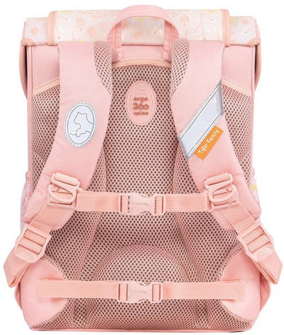Çantë shpine ergonomike Tiger Family Joy Schoolbag Pro 2 Peachy Woods, 20L, për kalamaj, rozë