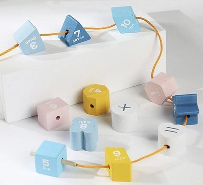 Lodër druri edukative KRUZZEL Shape Sorters, kub me forma, 12 copë, shumëngjyrëshe