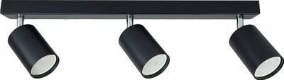 Llambadar tavanor Bardo Spot GU10, 3 pika drite, për LED, i zi