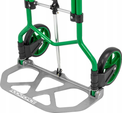 Склоплива платформска количка Rockforce RF-GZS70C, телескопска рачка, капацитет 100kg, сива