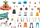 Set loje Playmobil My Figures Shopping Trip 71541, me 4 figura, shumëngjyrësh