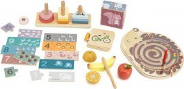 Kuti edukative PolarB Grow with Me Sensory Box, 24 36 muaj, lodra sensoriale, shumëngjyrëshe
