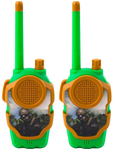 Set walkie talkie radio për muhabet në distanca të shkurtra, i zi